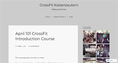 Desktop Screenshot of crossfitkaiserslautern.com